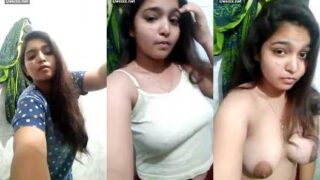 Cute Desi Babe Showing Big Boobs